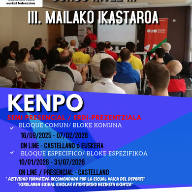 III. MAILAKO ENTRENATZAILE IKASTAROA - KENPO